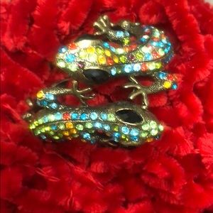 Rhinestone lizard bracelets
